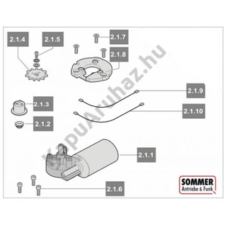 Sommer garázskapu meghajtáshoz motorok 1100 N